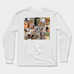 clean it girl collage Long Sleeve T-Shirt